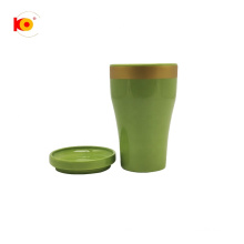 La taza de café verde cerámica personalizada de 15 oz de fábrica con tapa